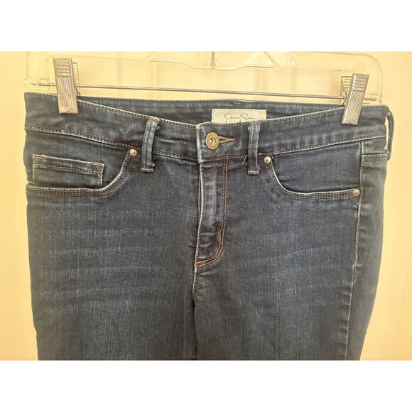Jessica Simpson Women’s Kiss Me Super Skinny Size 27 Dark Wash Jeans - Picture 3 of 5